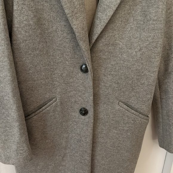 Zara TRF Grey Sweater Jacket - Picture 2 of 4